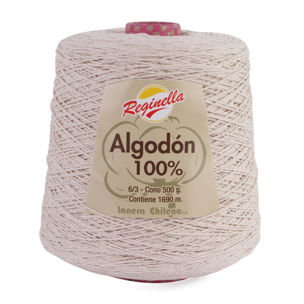 Cono Algodón 100% Crudo 500Grs